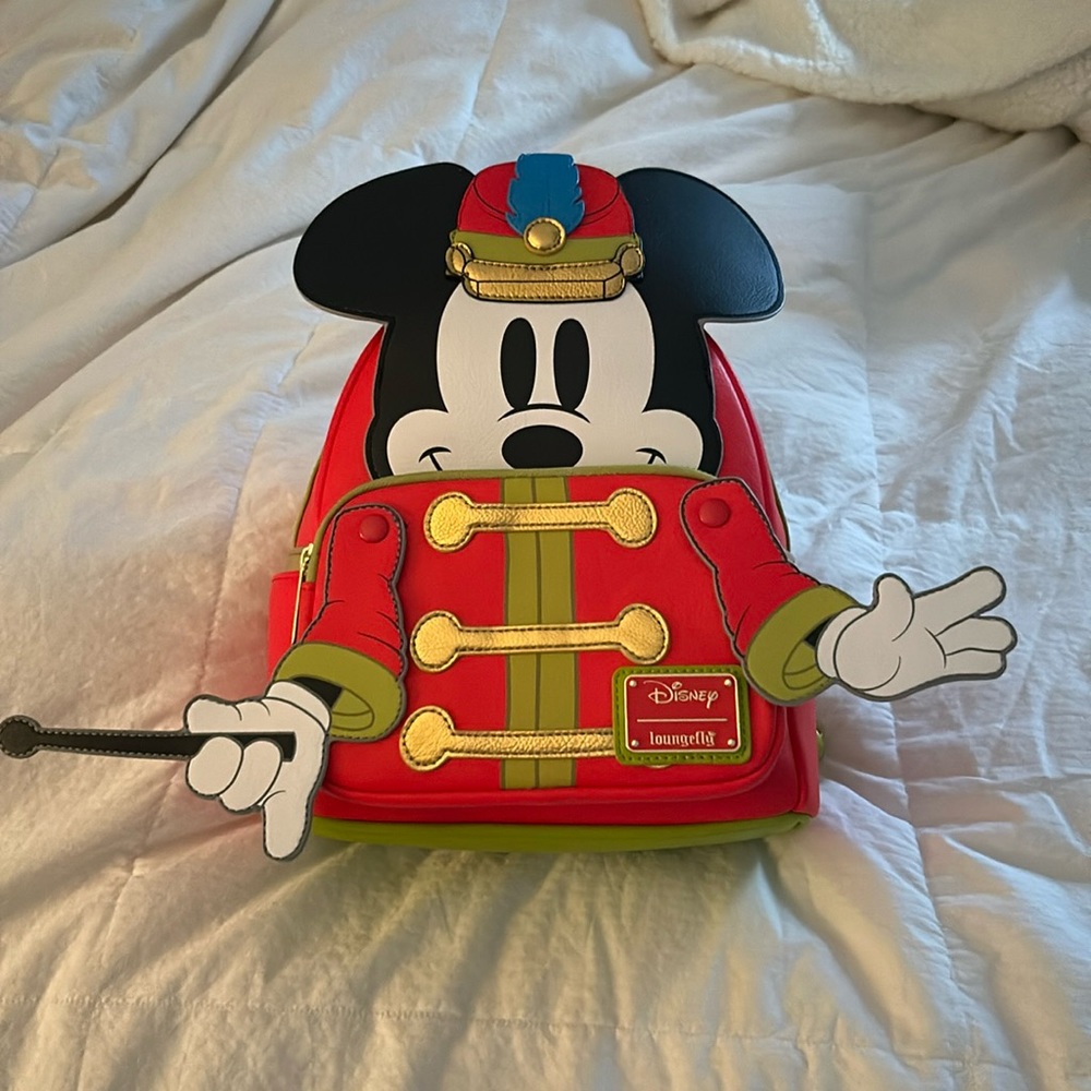 *NEW Disney Loungefly Mickey Mouse Conductor Mini Backpack